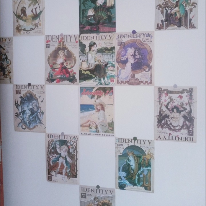 Anime Related Merchandise - Game-Poster der Identity V-Serie im A4-Format,