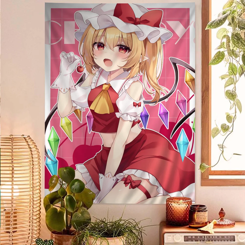 Wall Scroll Tapestry - Touhou Projekt Flandre Scarlet Tapisserie Anime