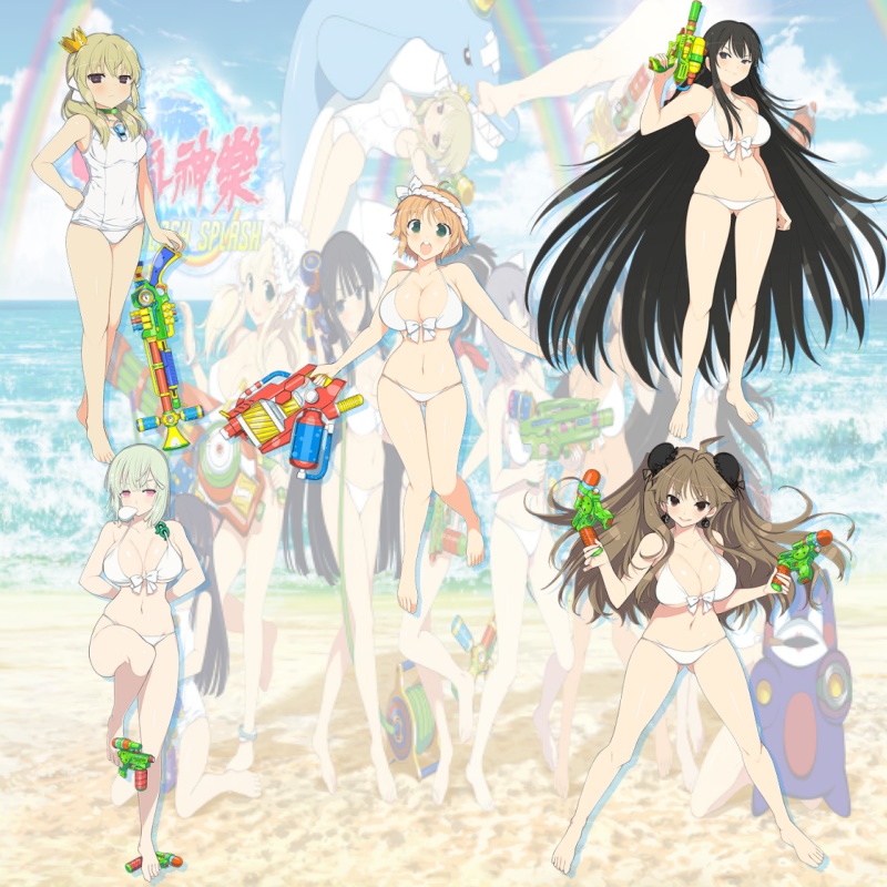 Anime Merchandise Dress - Senran Kagura Acryl-Ständer Schlüsselanhänger Japanisches Ninja-Schulmädchen