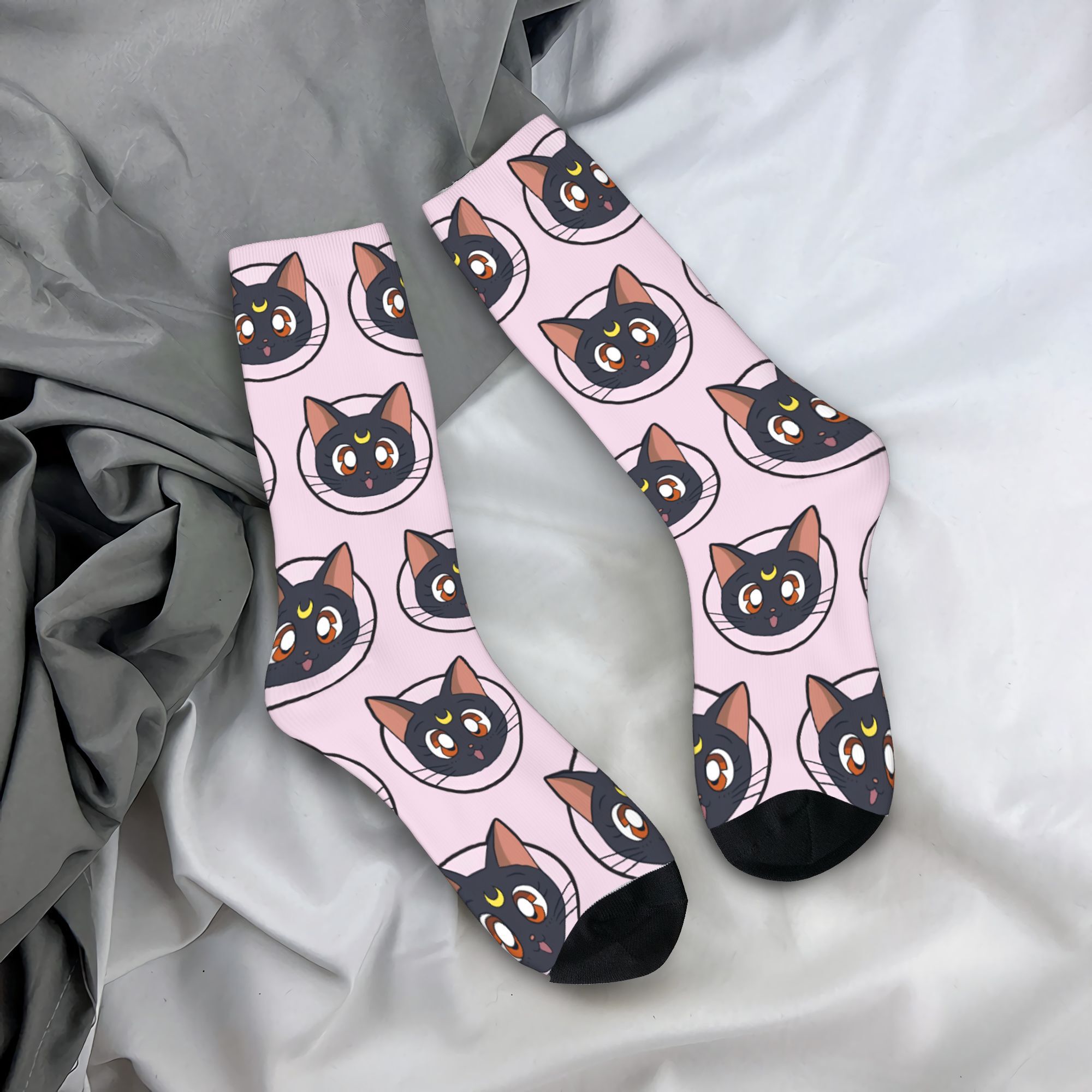 Anime Merchandise Dress - Trendige Unisex-Crew-Socken Sailors Moons Luna Mädchen