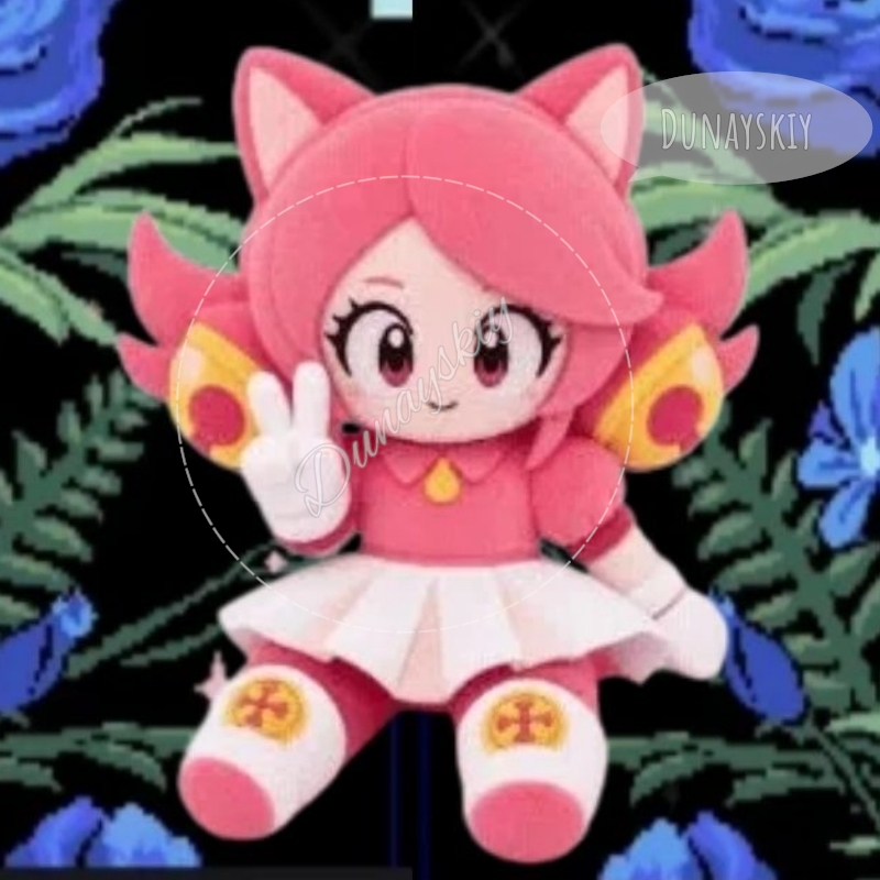 Anime Merchandise Dress - Deltarune Rosa Katze Plüschtier Spiel-Merchandise Rosa