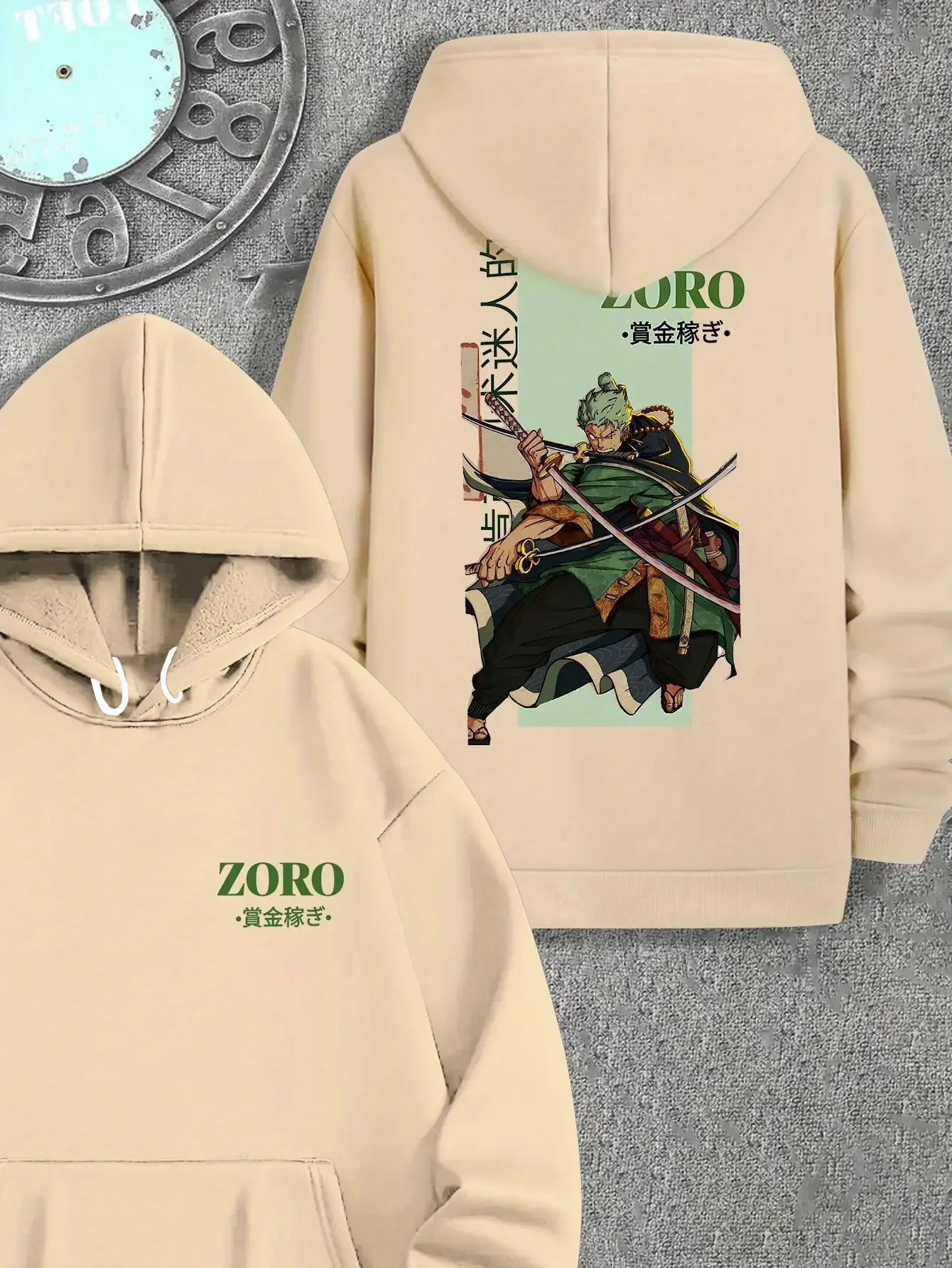 Anime Merchandise Hoodie - One Piece Chopper Q-Version Bedrucktes T-Shirt,