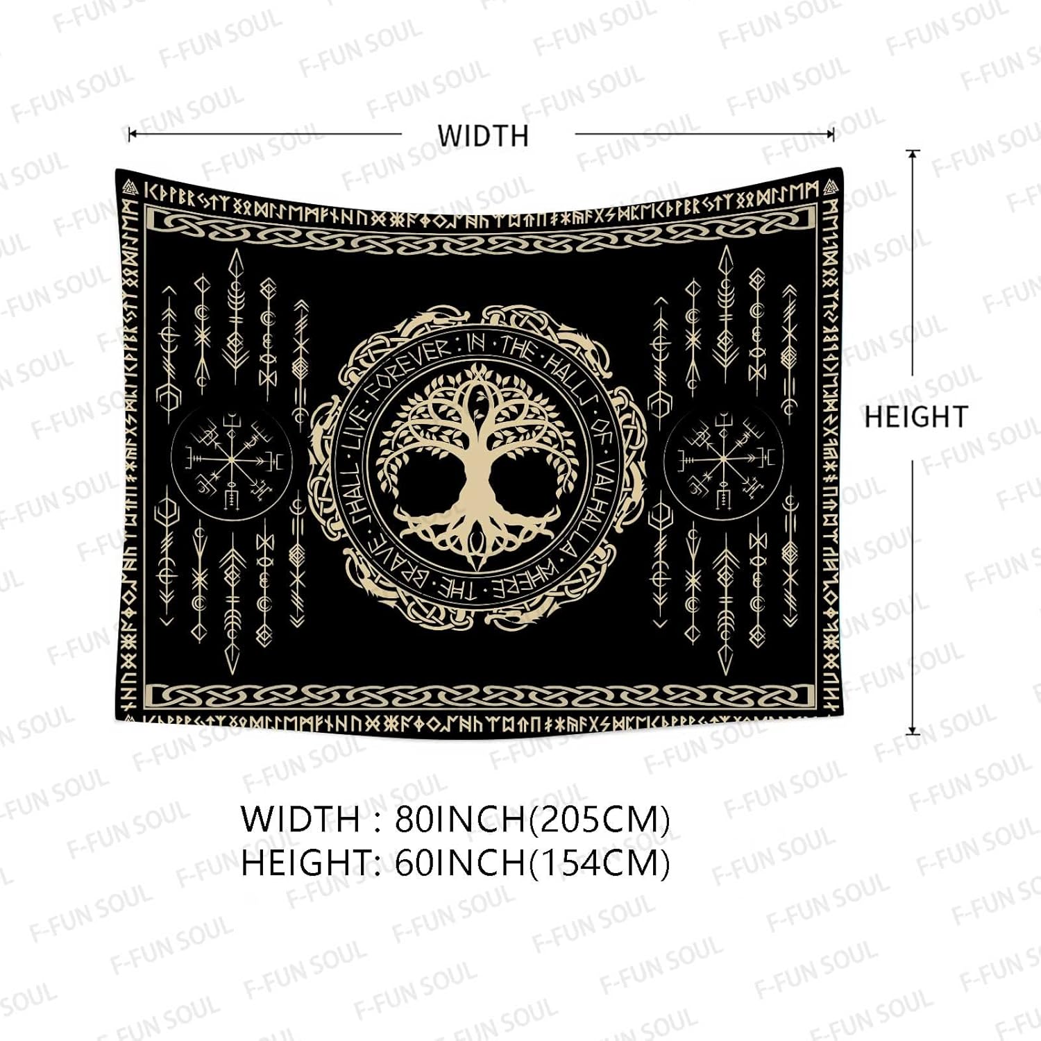 Wandteppich mit nordischer Myt – Wall Scroll Tapestry Bewertung und Preis