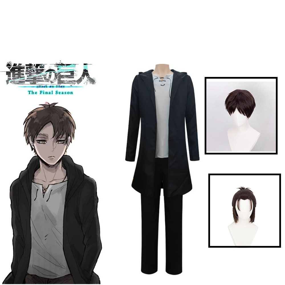 Eren Jaeger Cosplay Kostüm Ani – Anime Merchandise Online Bewertung und Preis