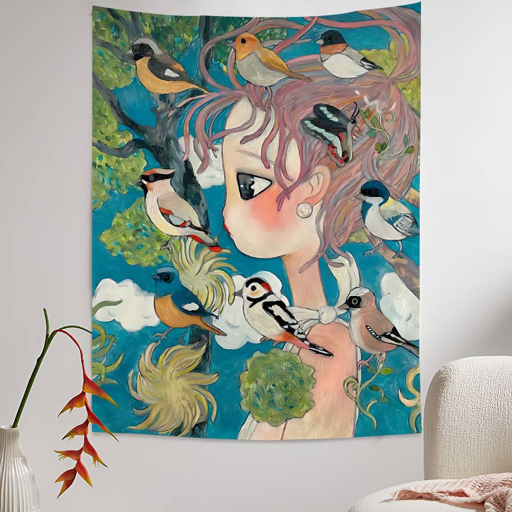 Aya Takano Cartoon Bunter Wand – Wall Scroll Tapestry Bewertung und Preis